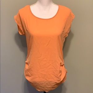 Maurices Orange Short Sleeve Blouse